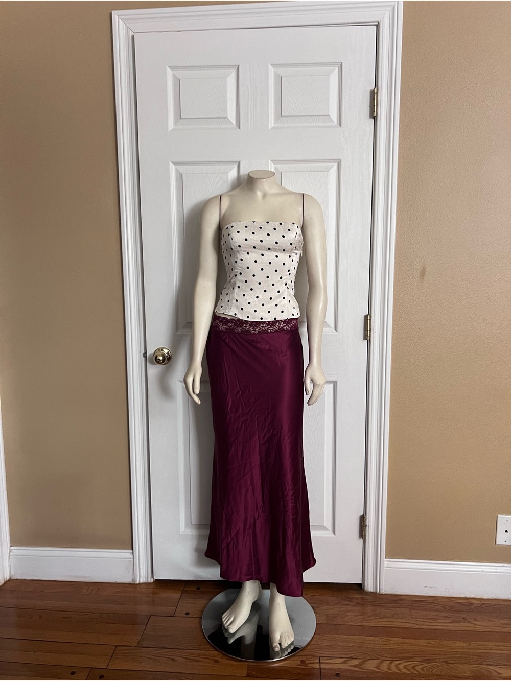 Princess Polly The Charmaine Maxi Skirt Burgundy - Picture 9 of 14